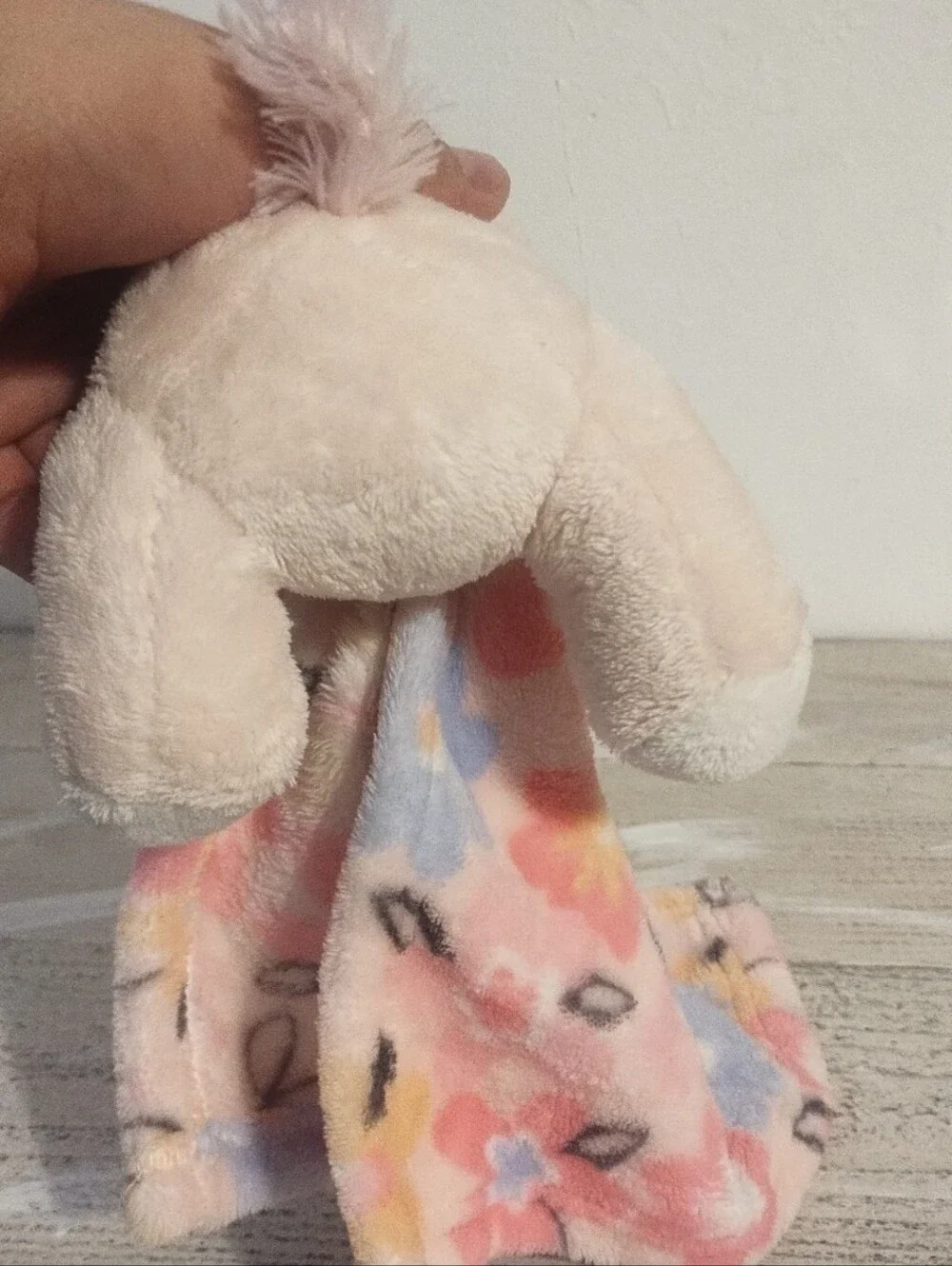 Little Beginnings Baby Unicorn Pink Floral Lovey Security Blanket Plush